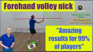 Squash analysis - Forehand Volley drop  with training