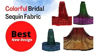 Sequins on Stretch Mesh Fabric | New Design