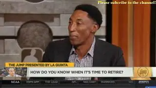 Scottie Pippen on when it's time to retire: Manu Ginobili's retirement - NBA The Jump Show 5-23-17