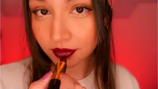 ASMR Trying On Lipsticks for Sleep & Tingles [Mouth Sounds | Tapping | Whispers | Tongue Clicking]