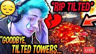 Ninja HEARTBROKEN After Finding Out TILTED TOWERS Is Getting DESTROYED By The Volcano IN SEASON 9!