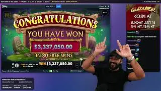 $3.3 MILLION! BIG WIN AGAIN on MERLIN MEGAWAYS!