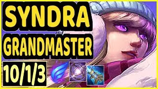 PRETTY (SYNDRA) - 10/1/3 KDA GAMEPLAY - EUW Ranked GRANDMASTER