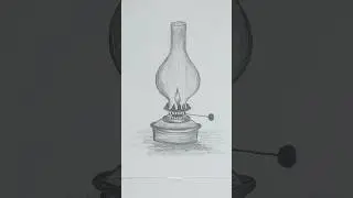 lamp drawing sketch #old lamp #ytshorts