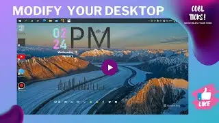 HOW TO MODIFY  DESKTOP || RAINMETER COURSES  || Make desktop look better ep 1