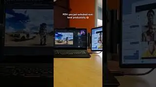 Dual monitors that slip into your backpack?