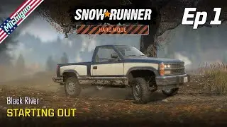 SnowRunner | Hard Mode | Episode 1 - Michigan - Starting Out