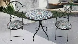 High quality furniture for outdoor and indoor #mosaic #furniture #outdoors #chairs #table #garden 