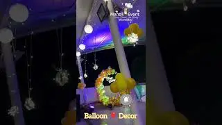 Balloon decoration dwarka|Balloon decoration delhi|Balloon decoration ideas #shorts #manzilevent