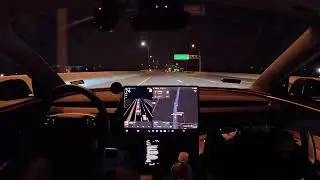 Tesla FSD 13.2.9 nighttime solo drive after ending Uber shift & discuss a few subscriber questions