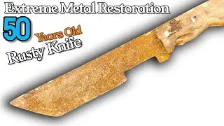 Restoring a 50-Year-Old Rusty Knife to Mirror Finish | Extreme Metal Restoration | Metal Doctor PK