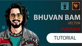 Bhuvan bam vector illustration in adobe draw tutorial hindi | bb ki vines