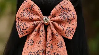 EASY NO SEW Hair Bows 🎀How to Make Hair Bows WITHOUT Sewing Machine #diy 💕Easy Step by Step Tutorial