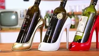 Creative Wine High Heel Shoe Bottle Holder