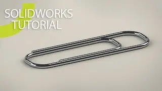Solidworks PaperClip Swept for beginner, Tutorial Photoview360