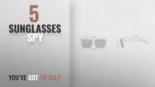 Top 10 Sunglasses Spy [ Winter 2018 ]: Spy Optic Discord Polarized Flat Sunglasses, Matte Black, 57