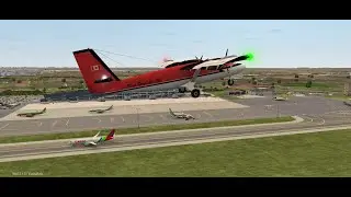 De Havilland Canada DHC-6 Twin Otter, Kenn Borek Air, from Jersey, Channel Islands to Bari. DHC6