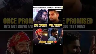 Promise Broken And Fan's Are Sad 😭💔 #cricketshorts #cricket #arijitsingh #viratkohli