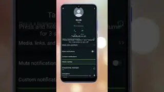 how to set up specific notification tone in specific chat on WhatsApp.#WhatsApp#Shorts
