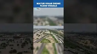 Delhi Flood Fear: Yamuna Overflows After Heavy Rain | Mayur Vihar Drone Shots