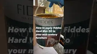 How to apply Hard Wax Oil to your mid century furniture #midcenturymodern #furniturerestoration