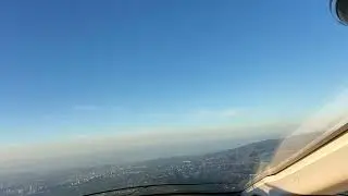 Bombardier Challenger 350 Jet early morning departure from Burbank, CA (BUR) Runway 15 (KLM)