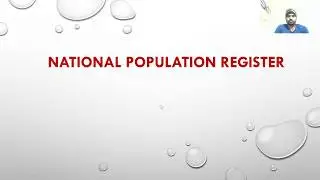 NATIONAL POPULATION REGISTER