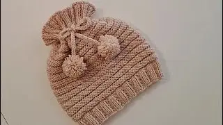 Yarım iple 1 günde biten kolay bebek beresi / çok kolay bebek şapkası / bebek beresi yapımı