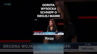 DOROTA WYSOCKA SCHNEPF O SWOJEJ MAMIE
