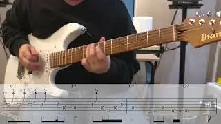 John Mayer Style Slow Blues Guitar Solo With TAB In C