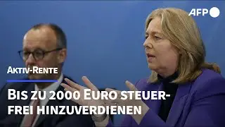 Einigung bei Aktiv-Rente: Bis zu 2000 Euro steuerfreier Zuverdienst | AFP