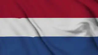 Netherlands Flag Waving 4K | Dutch National Flag Animation