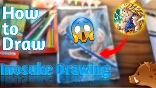 Inosuke Drawing with Watercolours || Demon Slayer Drawing. &lrm;⁨ @artbygagan9484 @ProArt.0  