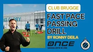 Club Brugge - fast pace passing drill by Ronny Deila