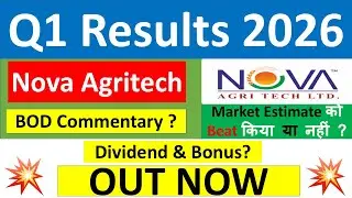 NOVA AGRITECH Q1 results 2026 | NOVA results today | NOVA AGRITECH Share News | NOVA AGRITECH Share