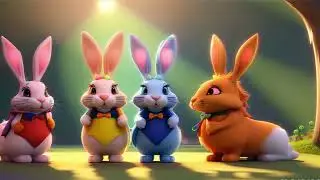 Tale Of The Three Bunnies | Dinoworld Nursery Rhymes & Kids Stories