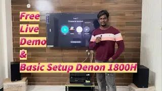 Basic Setup for Denon AVR-X1800H 5.1.2 Dolbyatmos Avreceiver | Free Live Demo