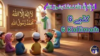 Six Kalimas for Kids | Learn Six Kalimas in Islam | 3D Cartoon Islamic Video