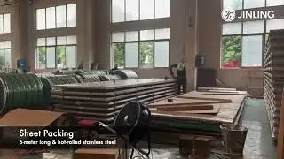 NO BIG DEAL! Packing 6-meter stainless steel sheets.