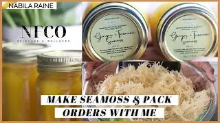Small Business Vlog | Make Seamoss and Pack Orders with Me
