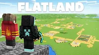 How We Survived 100 Days on Minecraft SUPER FLAT world !