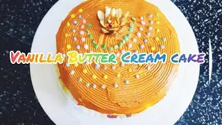 Without oven Vanilla cake#Butter Cream icing#check the description box#u can without electric beater