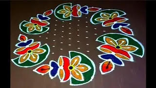 15*8 beautiful dot rangoli 🌹 diwali rangoli 🪔 deepavali festival rangoli 🌹 traditional rangoli 🌹