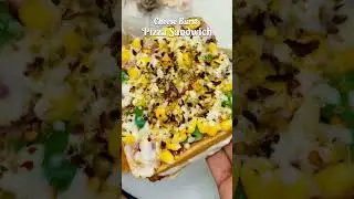 Cheese Burst Pizza Double Decker Sandwich | No Oven No Flip | Easy Tawa Recipe | Cheesy Sandwich