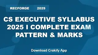 CS Executive Syllabus 2025 | Download & Prepare for December Exam