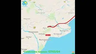 Falaknuma express 12703/04 train route map #travelhistory