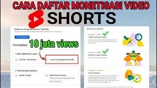 cara daftar monetisasi video short 10 juta view