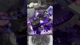 DYING YEEZYS FOR YEEZY DAY #shoes #kicks #custom #shorts
