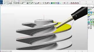 5 Axis Milling Direction Vectors - Pictures by PC CAD/CAM Software