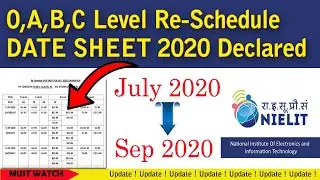 🔴 Re Schedule date sheet for  july 2020 exam | o level new exam date